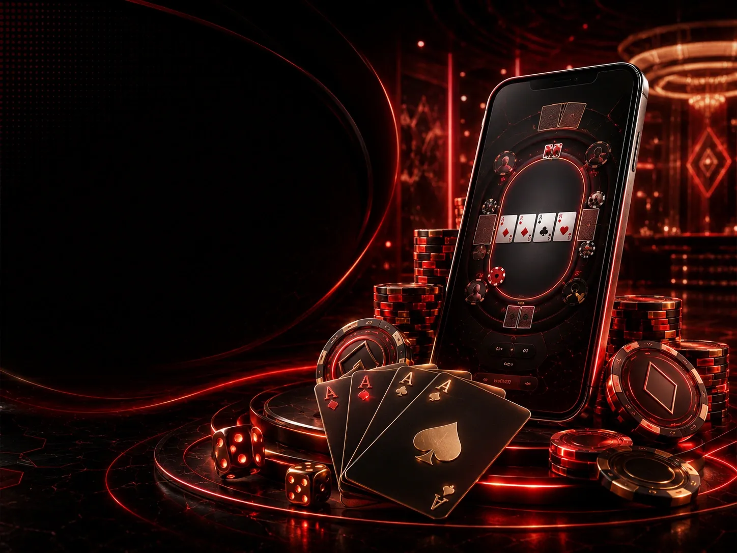 Poker card money redneon